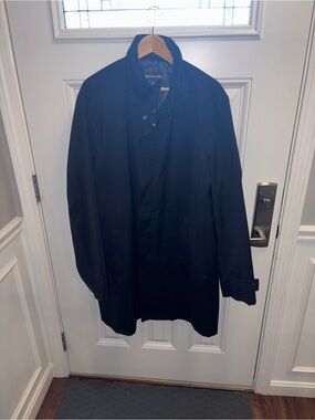 Michael Kors Men's Dark Navy Trench Coat